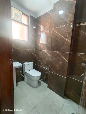 Bathroom in 3 BHK Builder Floor at Chattarpur – for Rent