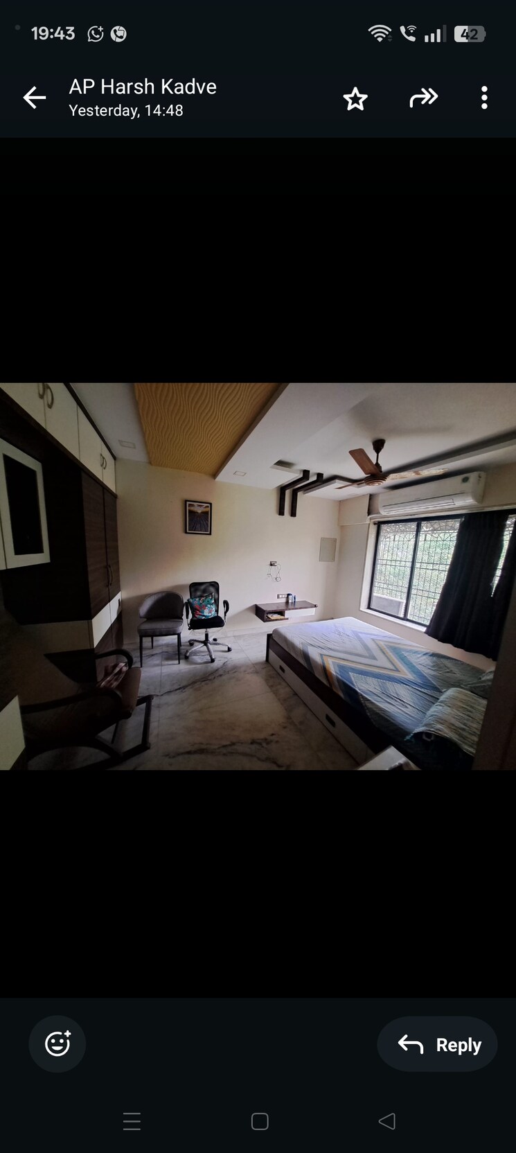 Master Bedroom, damani-chs-ltd 3 Bedroom 1100 Sq.Ft. Apartment In Kolshet Thane 8669029