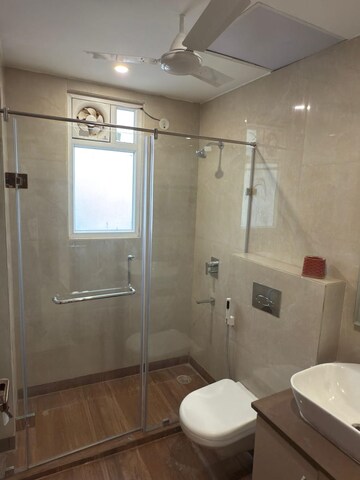 Bathroom in 3 BHK Builder Floor at Unitech South City II, Sector 50 – for Rent