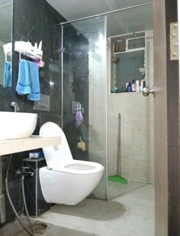 Bathroom in 2 BHK Apartment at Dosti West County, Balkum Pada – for Rent