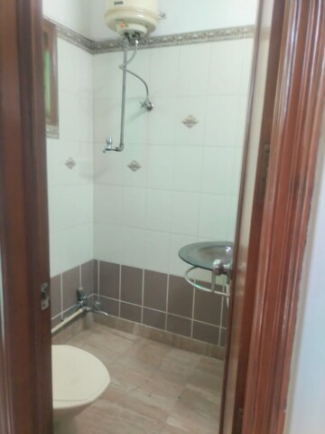 Bathroom in 2 BHK Builder Floor at Gulmohar Park – for Rent