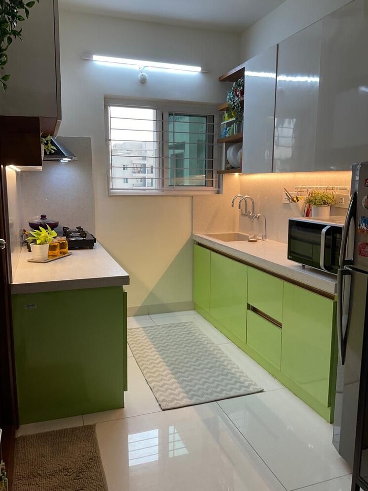 Kitchen, niharika-exotica 3 Bedroom 1600 Sq.Ft. Apartment In Gachibowli Hyderabad 8669245