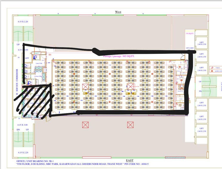 Master Plan, mbc-park Commercial Office Space in IT/SEZ 3862 Sq.Ft. In Ghodbunder Road Thane 8669259