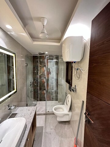 Bathroom in 3 BHK Builder Floor at Sarvapriya Vihar – for Rent