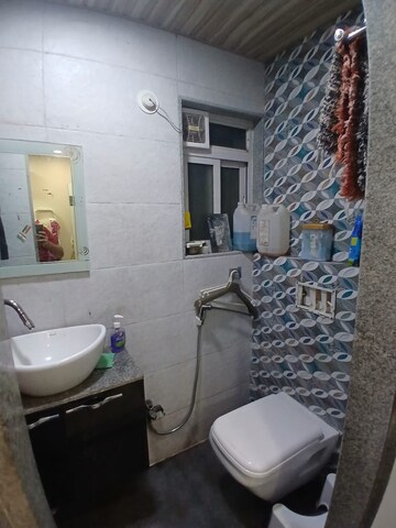 Bathroom in 2 BHK Apartment at B & M Atlantis, Ghansoli – for Rent