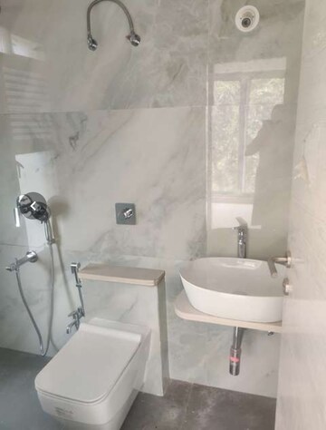 Bathroom in 2 BHK Apartment at Sai Sanket, Vartak Nagar – for Rent