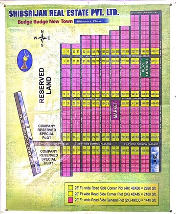  Plot – Map Location View at Shibsrijan Budge Budge New Town, Birlapur - for Sale