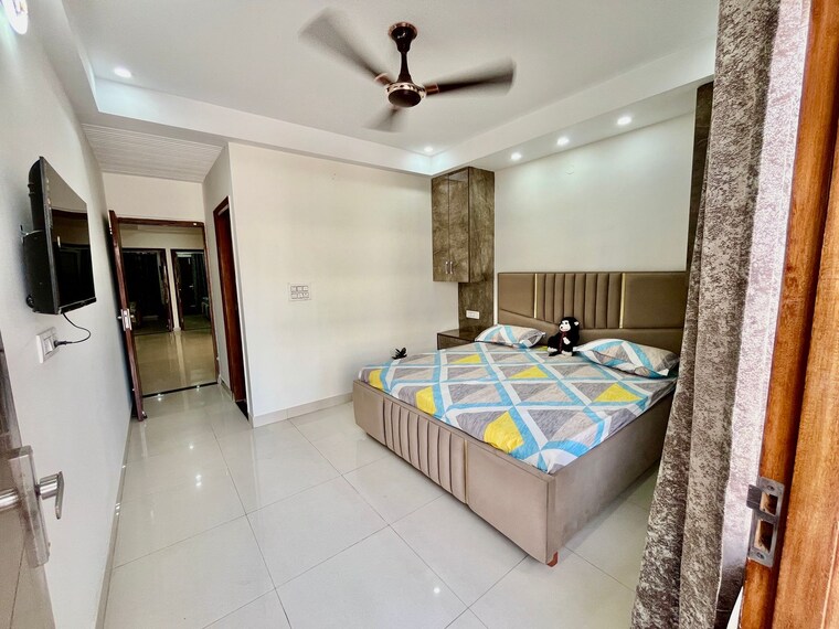 Bedroom, pir machalla 3 Bedroom 1750 Sq.Ft. Apartment In Pir Machalla Zirakpur 8669524