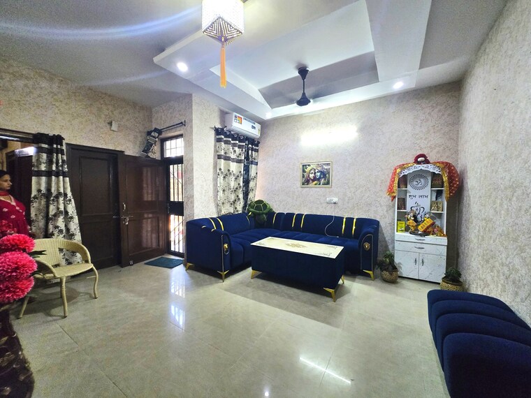 Living Room, ds-homes 3 Bedroom 1650 Sq.Ft. Apartment In Dhakoli Zirakpur 8669530