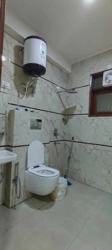 Bathroom in 3 BHK Builder Floor at Chattarpur – for Rent