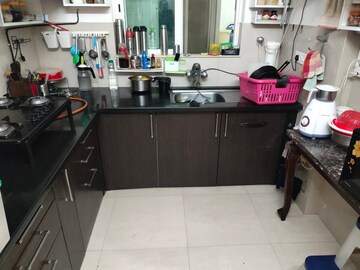Kitchen in 3 BHK Apartment at Hiranandani Meadows, Manpada – for Rent
