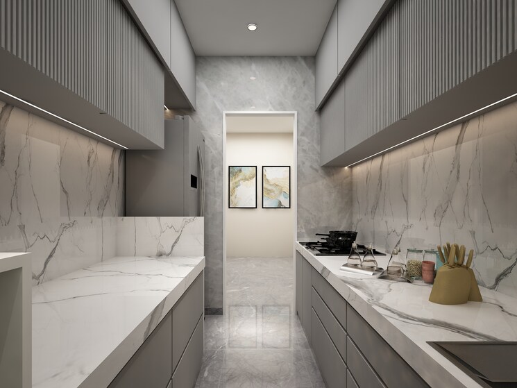 Kitchen, ariha-vincere 2 Bedroom 672 Sq.Ft. Apartment In Goregaon West Mumbai 8669998