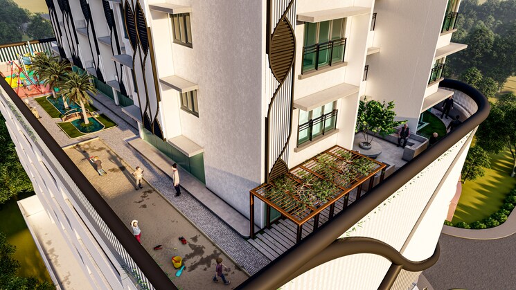 Balcony, ariha-vincere 2 Bedroom 672 Sq.Ft. Apartment In Goregaon West Mumbai 8669998