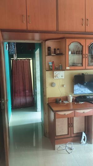 Master Bedroom in 1 BHK Apartment at Highland Residency CHSL, Balkum Pada – for Sale