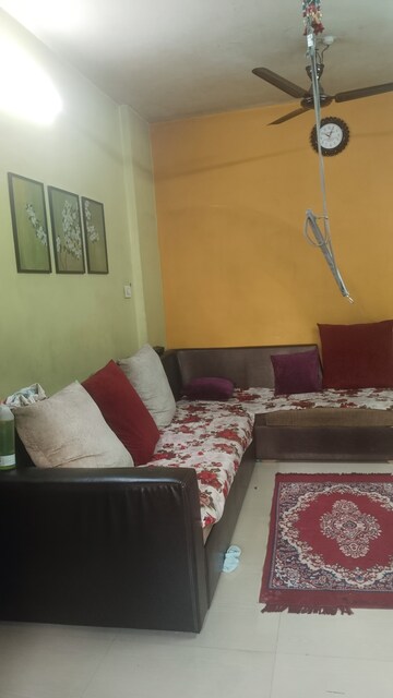 Living Room in 1 BHK Apartment at Highland Residency CHSL, Balkum Pada – for Sale