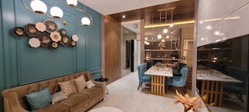 Living Room in 4 BHK Apartment at N Rose Northern Hills, Dahisar East – for Sale