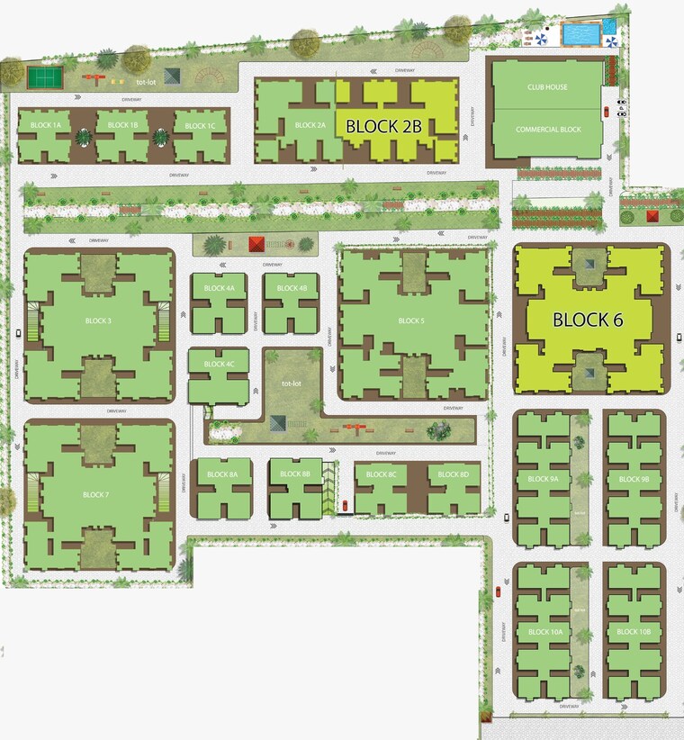 Master Plan, janapriya-nile-valley 2 Bedroom 1060 Sq.Ft. Apartment In Madinaguda Hyderabad 8670326