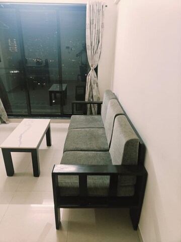 Living Room in 1 BHK Apartment at Raunak Unnathi Woods Phase 7 A And B, Ghodbunder Road – for Rent
