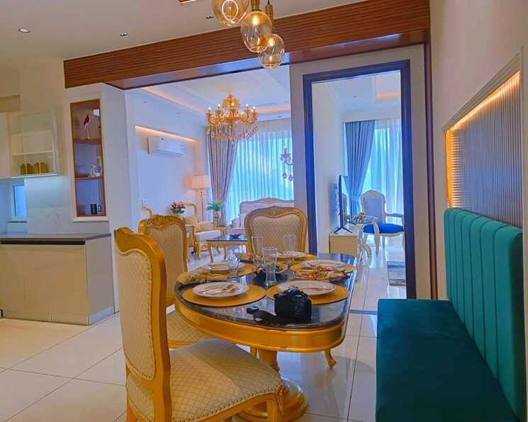 Living Room, green-valley-residencia 3 Bedroom 1737 Sq.Ft. Apartment In Ghazipur Zirakpur 8671155