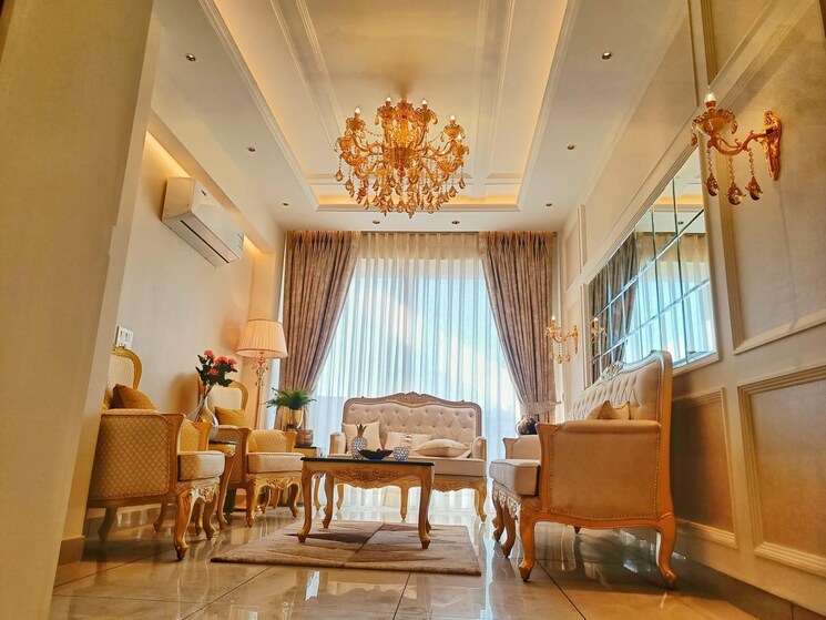 Living Room, green-valley-residencia 3 Bedroom 1737 Sq.Ft. Apartment In Ghazipur Zirakpur 8671181