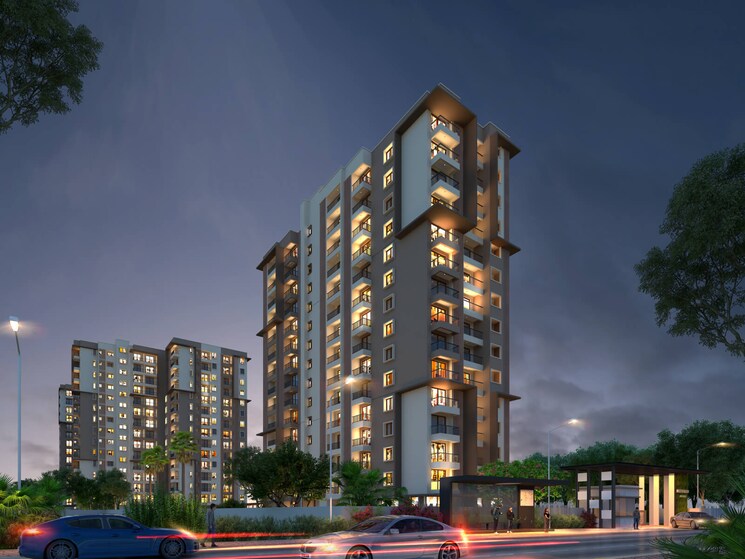 Exterior View, meenakshi-high-life-towers 2 Bedroom 1096 Sq.Ft. Apartment In Rachenahalli Bangalore 8671378