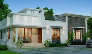 2 BHK Villa – Exterior View View at Olavakkode - for Sale