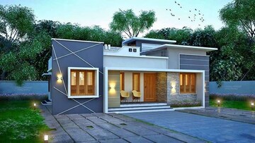 2 BHK Villa – Exterior View View at Olavakkode - for Sale