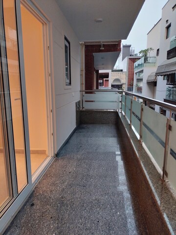 Balcony in 4 BHK Apartment at RWA Hauz Khas Block C 5, Hauz Khas – for Rent