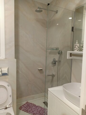 Bathroom in 3 BHK Apartment at Sarvapriya Vihar – for Rent