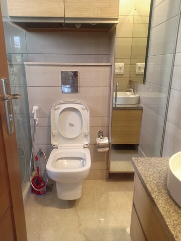 Bathroom in 3 BHK Apartment at Sarvapriya Vihar – for Rent