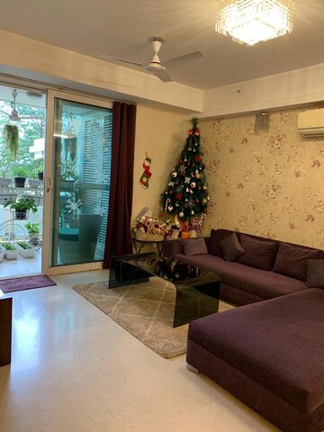 Living Room in 3 BHK Apartment at DLF Park Place, Sector 54 – for Rent