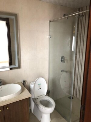 Bathroom in 3 BHK Apartment at Central Park Flower Valley Aqua Front Towers, Sohna Sector 33 – for Sale