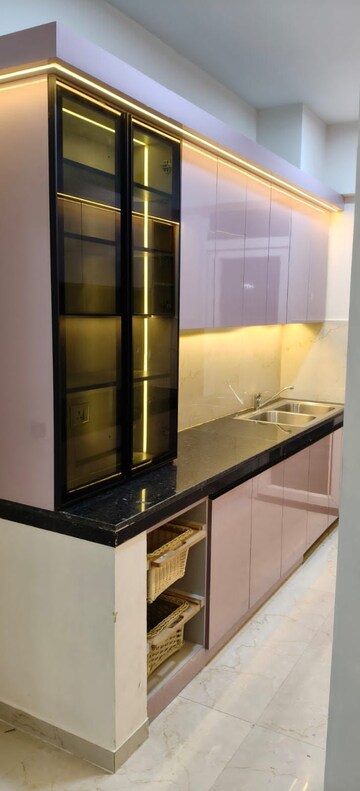 Kitchen in 3.5 BHK Builder Floor at Smart World Gems, Sector 89 – for Rent