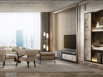 Living Room in 5 BHK Apartment at Lodha World One, Worli – for Sale