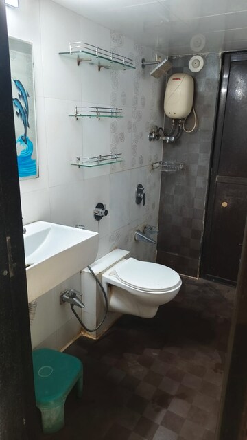 Bathroom in 1 BHK Apartment at Pride Park, Dhokali – for Rent