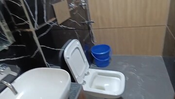 Bathroom in 1 BHK Builder Floor at Chattarpur – for Rent