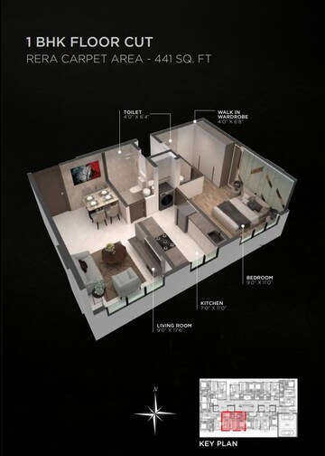 1 BHK Apartment For Sale in Lotus Signature, Andheri West