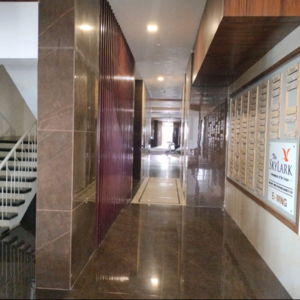 Building Lobby in 1 BHK Apartment at Bhoomi Skylar, Ravet – for Rent