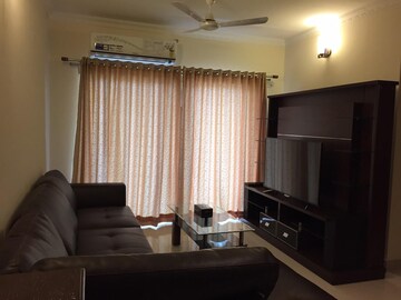 Living Room in 3 BHK Apartment at Bhartiya Nikoo Homes, Thanisandra Main Road – for Rent