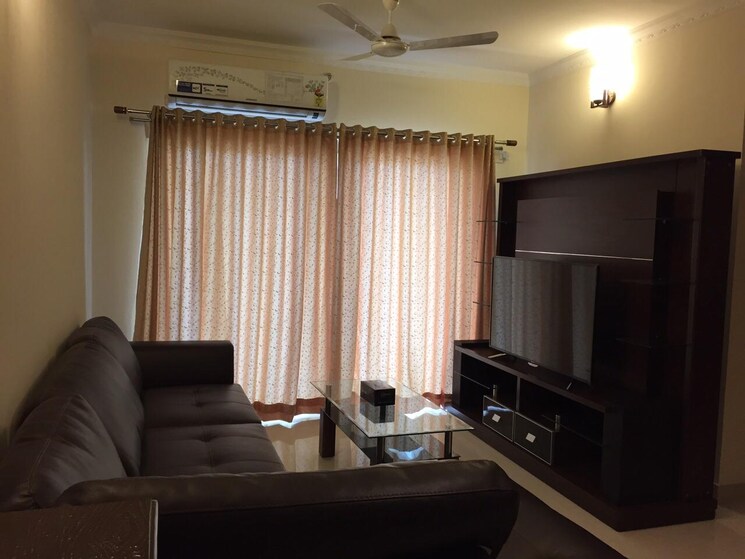 Living Room, bhartiya-nikoo-homes 3 Bedroom 1595 Sq.Ft. Apartment In Thanisandra Main Road Bangalore 8673062