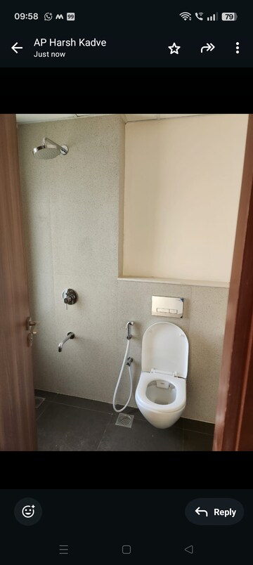 Bathroom in 3 BHK Apartment at Piramal Vaikunth, Balkum Pada – for Rent