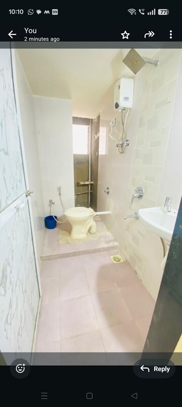 Bathroom in 2 BHK Apartment at Smruti CHS Charai, Charai – for Rent