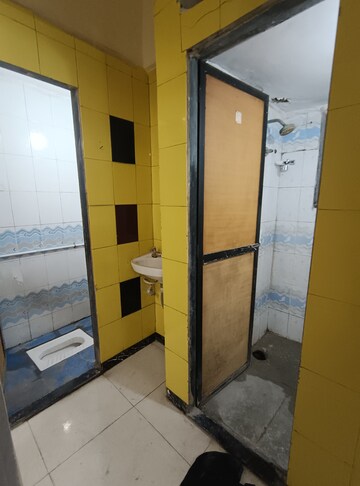 Bathroom in 1 BHK Penthouse at Kopar Khairane – for Rent