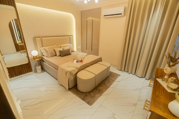 Bedroom, aura-gazania 3 Bedroom 2190 Sq.Ft. Apartment In Nabha Zirakpur 8673427