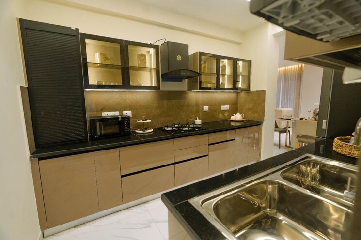 Kitchen, aura-gazania 3 Bedroom 1695 Sq.Ft. Apartment In Nabha Zirakpur 8673442