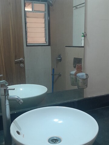 Bathroom in 2 BHK Apartment at Yashraaj Park, Ghodbunder Road – for Rent