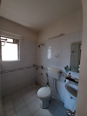Bathroom in 3 BHK Apartment at Sonigara Omega Paradise, Wakad – for Rent