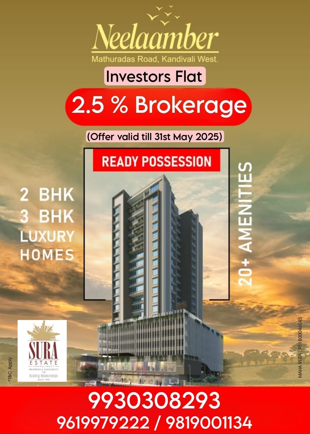 2 BHK Apartment For Rent in Lodha New Cuffe Parade Dioro And Elisium