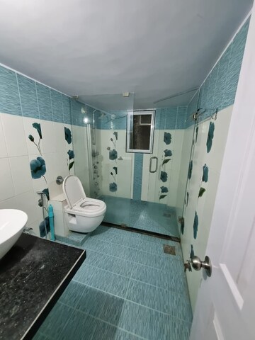 Bathroom in 3 BHK Apartment at Sheth Vasant Lawns, Laxmi Nagar – for Rent