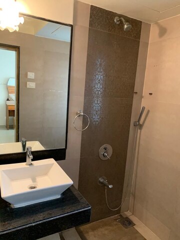 Bathroom in 2 BHK Apartment at Rustomjee Elanza, Malad West – for Rent